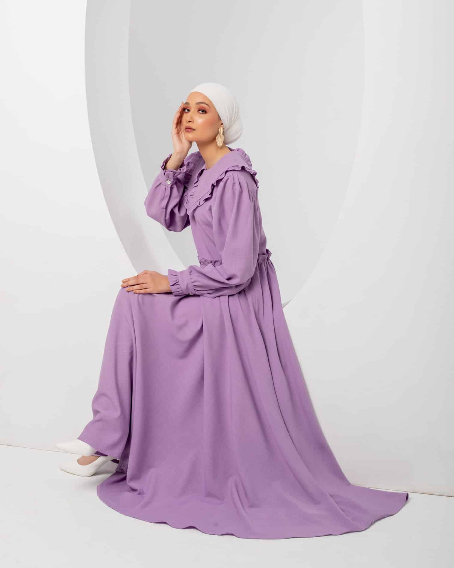 Lavender Linen Dress