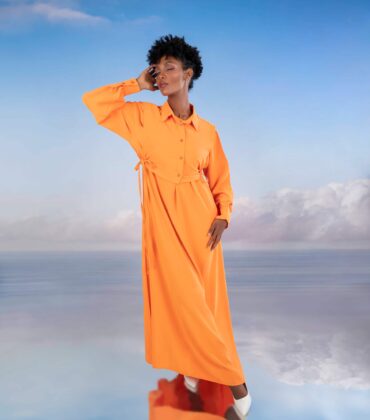 Breeze Relaxed Dress in Orange